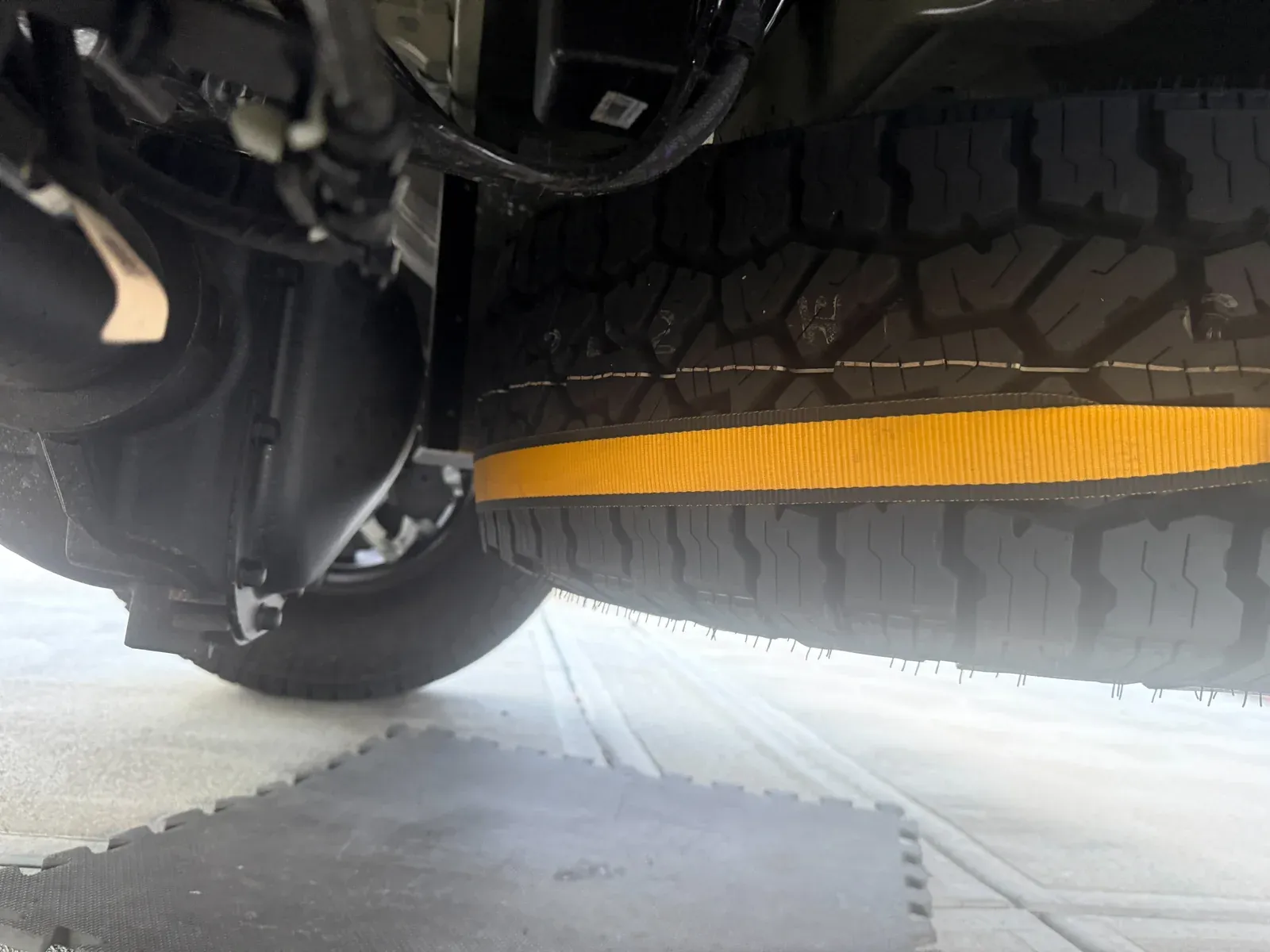 The spare tire drop